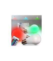 ΛΑΜΠΑ LED 7W, Ε27, RGB ME ΤΗΛΕΧΕΙΡΙΣΤΗΡΙΟ