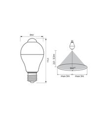 LED LAMP - SENSOR 7W
