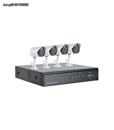 AHD SET DVR ΚΑΤΑΓΡΑΦΙΚΟ HDMI 4CH - H264 4CH +20m ΚΑΛΩΔΙΑ + ΤΡΟΦΟΔΟΤΙΚΑ