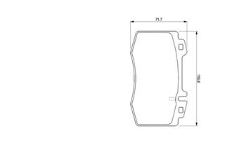 Σετ τακάκια, δισκόφρενα BOSCH 0986494012 για Mercedes-Benz ML W163 3700cc 350 235ps 2003-2005 M 112.970 M6107E01 A0034200520 A0034200820 A0034201820 A0034204220 A0044200420 A1634200620 A163420062037 A