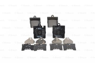 Σετ τακάκια, δισκόφρενα BOSCH 0986494022 για Mercedes-Benz C-Class W203 1800cc C200 CGI Kompressor 2003-2007 M 271.942 A0024205220 A0034202820 A003420282041 A0034205220 A003420522041 A0054201920 A0054