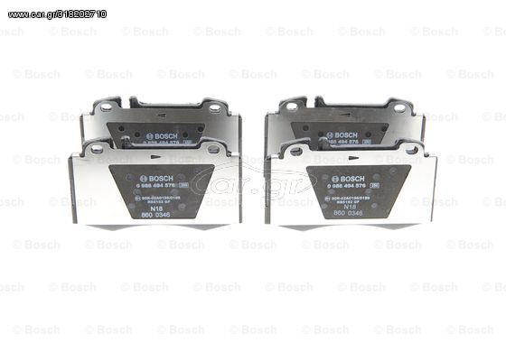 Σετ τακάκια, δισκόφρενα BOSCH 0986494576 για Mercedes-Benz C-Class SW S203 2600cc C240 170ps 2001-2007 M 112.912 A0034205820 A0044200520 A0044209020 A0064201220 A0064203220 0034205820 0044200520 00442