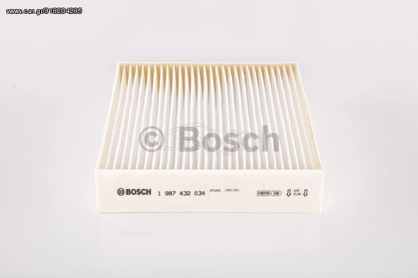 Φίλτρο, αέρας εσωτερικού χώρου BOSCH 1987432034 για Smart 454 1500cc 122ps 2004-2006 M 135.950 FR958016 MR958016 MZ690962 TS200003