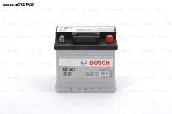 Μπαταρία εκκίνησης BOSCH (R) 45AH 0092S30020 207X175X190 για Smart 451 1000cc Turbo 84ps 2007- M 132.930 46214085 46227876 000915105AB 000915105DB 1J0915105AB 4C0915105 5K0915105A 8E0915105 4C0915105