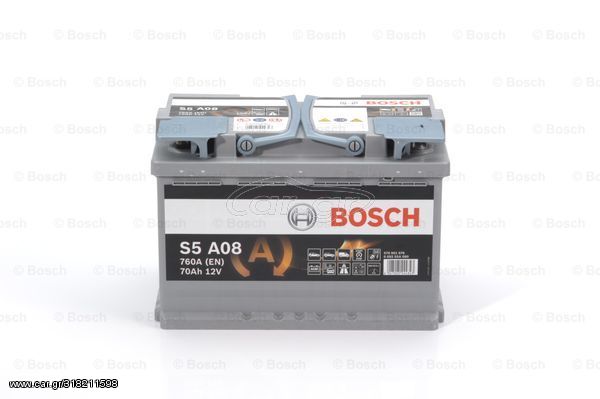 Μπαταρία εκκίνησης BOSCH AGM (R) 70AH 0092S5A080 για Mercedes-Benz  CLA-Class Coupe C117 1600cc 200 156ps 2013- M 270.910 000915105CC 000915105CD 3D0915105 5GM915105AA 7L0915105 7P0915105 7P0915105E 0