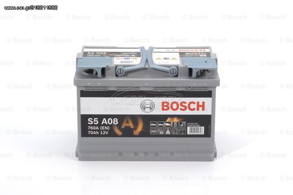 Μπαταρία εκκίνησης BOSCH AGM (R) 70AH 0092S5A080 για Mercedes-Benz  CLA-Class Coupe C117 1600cc 180 122ps 2013- M 270.910 000915105CC 000915105CD 3D0915105 5GM915105AA 7L0915105 7P0915105 7P0915105E 0