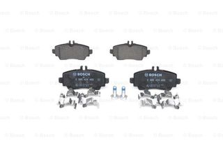 Σετ τακάκια, δισκόφρενα BOSCH 0986424469 για Mercedes-Benz Vaneo 1600cc 102ps 2002-2005 M 166.961 A1684200020 A1684200120 A1684200720 A1684200820 A1684201120 A1684201220 A1684201320 A1684201420 A16842