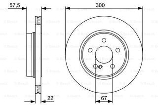 Δισκόπλακα BOSCH 0986479411 για Mercedes-Benz C-Class Coupe C204 1800cc C200 CGI 184ps 2011- M 271.860 A0004231212 A2044230712 0004231212 2044230712