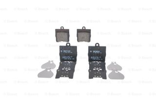 Σετ τακάκια, δισκόφρενα BOSCH 0986494016 για Mercedes-Benz C-Class Coupe CL203 1800cc C200 CGI Komp 2003-2008 M 271.942 K05139902AB 05126300AA 05139902AA 5126300AA 5139902AA A0024207120 A002420712037