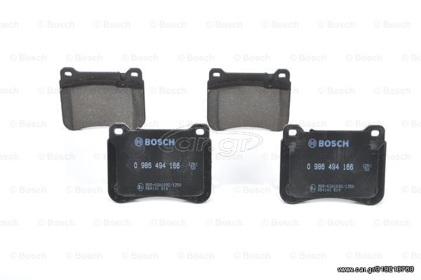 Σετ τακάκια, δισκόφρενα BOSCH 0986494166 για Mercedes-Benz C-Class SW S203 2200c cc200 CDI 102ps 2001-2007 OM 611.962 A0044205120 0044205120