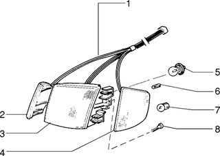 Κρύσταλλο Φλας Εμπρός Δεξί PIAGGIO SFERA-thumb-1