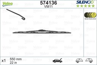 Μάκτρο καθαριστήρα VALEO 574136 για Mercedes-Benz SLK-Class R170 2000cc 200 136ps 1996-2000 M 111.946 1780742 A1708200845 A1708200845 288900464R 288907672R 7701068754 7701070542 7701070544 8521271010