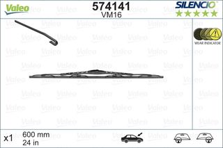 Μάκτρο καθαριστήρα VALEO 574141 για Mercedes-Benz C-Class SW S203 1800cc C200 CGI Kompress 2003-2007 M 271.942 61610039697 61610039697 1613291580 6423J6 6423J6 1733614 288909C005 288909C006 288909C007
