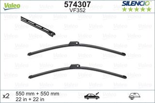 Μάκτρο καθαριστήρα VALEO 574307 για Mercedes-Benz C-Class SW S203 2200cc C220 CDI 136ps 2006-2007 OM 646.963 2038207000 A2038202545 A2038207000 A2038201545 A2038202545 A2038207000