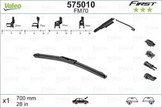 Μάκτρο καθαριστήρα VALEO 575010 για Mercedes-Benz R-Class W251 3500cc 272ps 2007- M 272.967 1611354280 1611354380 1611354280 1611354380 6423K3 6423K3 5176786 5176822 1608738780 1611354280 1611354380 1