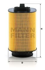 Φίλτρο αέρα MANN-FILTER C14006 για Mercedes-Benz C-Class W204 1600cc C180 CGI 156ps 2008-2014 M 274.910 2740940004 A2740940004 16546HG00B