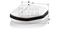 Φίλτρο, αέρας εσωτερικού χώρου MANN-FILTER CU2897 για Mercedes-Benz C-Class W202 2200cc C220 CDI 125ps 1997-2000 OM 611.960 05101438AA 05101439AA 5101438AA 71775179 K05101439AA K5101438AA K71775179 20
