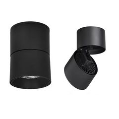 Εξωτερικό περιστρεφόμενο LED SPOT LIGHT 10W 220-240V IP20 με ενδιάμεσο φως 4000K σε μαύρο χρώμα