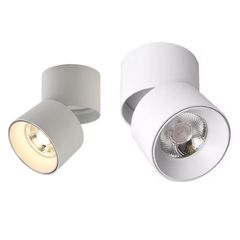 Εξωτερικό περιστρεφόμενο LED SPOT LIGHT 10W 220-240V IP20 με θερμό φως 3000K σε λευκό χρώμα