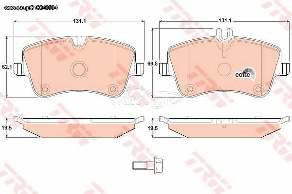 Σετ τακάκια, δισκόφρενα VECTOR VP1514 για Mercedes-Benz C-Class Coupe CL203 2500cc C230 204ps 2005-2008 M 272.920 A0054206220 0034206020 A0034202620 A0064206220 A0034204520 0034209520 A0034206020 0034