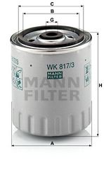 Φίλτρο καυσίμου MANN-FILTER WK8173x για Mercedes-Benz E-Class W124 3000cc 300 Turbo-D 143ps 1986-1988 OM 603.960 5017831 0010922201 0010922301 0010922302 0010922401 0010928401 0010929001 0020923001 60