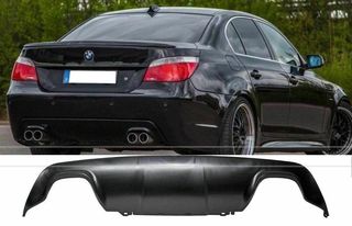 Διαχύτης (Diffuser) Σπόϊλερ προφυλακτήρα πίσω BMW Σειρά 5 E60 (2003-2010) M-Tech look M5
