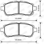 ΣΕΤ ΤΑΚΑΚΙΑ (WHITE - CERAMIC) DAIHATSU-FORD-MAZDA 573249JC