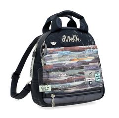 ΤΣΑΝΤΑ ΠΛΑΤΗΣ BACKPACK ΜΕΣΑΙΑ, ΜΠΛΕ-ΜΩΒ