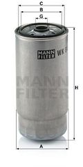 Φίλτρο MANN-FILTER WK 845/7