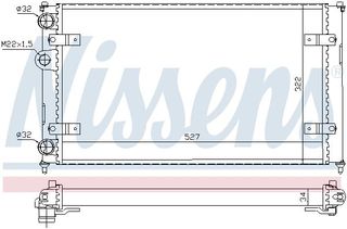 639951ΨΥΓΕΙΟ SEAT IBIZA 1.05-1.3 528mm 6K0-121-253-NISS