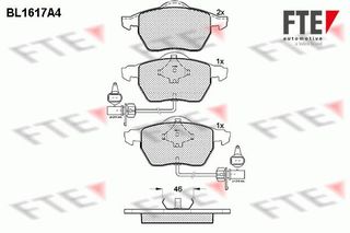 ΤΑΚΑΚΙΑ ΕΜΠΡΟΣΘΙΑ PASSAT A4 A6 SUPERB 1,8T 4B0-698-151-AB-FTE