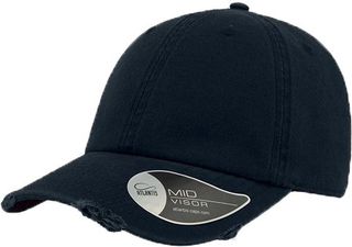 Atlantis 893 Dad Hat Destroyed καπέλο Εξάφυλλο "κατεστραμμένο" τζόκεϊ 100% Βαμβάκι NAVY