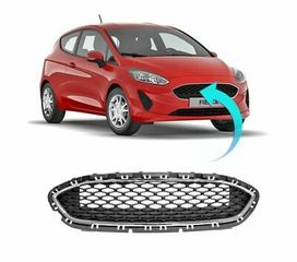 Μάσκα Χρώμιο/Μαύρη (Χρώμ.Πλαίσιο)Πετρέλ. FORD FIESTA 2017-