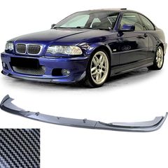 Carbon look κατάλληλο LIP για BMW E46 Coupe Cabrio ΕΜΠΡΟΣ ΠΡΟΦΥΛΑΚΤΗΡΑ ΣΠΟΙΛΕΡ SPOILER ΧΕΙΛΑΚΙ / LIP ΜΠΡΟΣΤΑ 