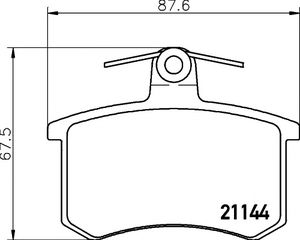 ΤΑΚΑΚΙΑ ΟΠ. A164/AUDI 80-90-100-200-A4-A6-A8-CABRIOLET-COUPE-QUATTRO-V8/FIAT CROMA/LANCIA THEMA (PAGID) WVA 21144