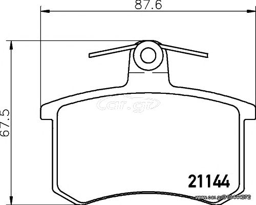 ΤΑΚΑΚΙΑ ΟΠ. A164/AUDI 80-90-100-200-A4-A6-A8-CABRIOLET-COUPE-QUATTRO-V8/FIAT CROMA/LANCIA THEMA (PAGID) WVA 21144