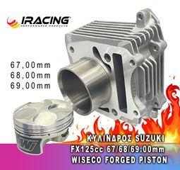 ΚΥΛΙΝΔΡΟΣ SUZUKI FX125cc 67/68/69.00mm WISECO FORGED PISTON