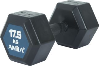Amila Αλτηρας 17.5Kg Εξαγωνος Λαστιχο Λαβη Λαστιχο Μπλε (90594)