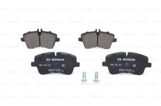 Σετ τακάκια, δισκόφρενα BOSCH 0986424517 για Mercedes-Benz CLK-Class C209 2200cc 220 CDI 150ps 2005-2009 OM 646.966 A0034202520 A0034202620 A0034204520 A0034205920 A0034206020 A0034209520 A0054206220