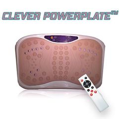 Clever PowerPlate™ – Όργανο Παθητικής Γυμναστικής για Γρήγορη και Εύκολη Τόνωση με τηλεκοντρόλ – LED Οθόνη, 99 επίπεδα έντασης δόνησης και 5 προγράμματα – Μέγιστο φορτίο εως 150 κιλά – Χρώμα καφε