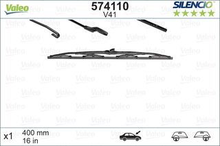 Μάκτρο καθαριστήρα VALEO 574110 για Mercedes-Benz E-Class SW S211 5000cc 306ps 2003-2009 M 113.967 5901370 5901375 60522173 161955427 161998003 51791213 1733613 51791213 6423L4 6423L4 161955427 7M3955