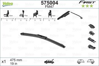 Μάκτρο καθαριστήρα VALEO 575004 για Mercedes-Benz GLA-Class X156 2000cc 250 4MATIC 211ps 2013- M 270.920 1077150 1077153 1077168 1272978 6272539 161955425 871955425A