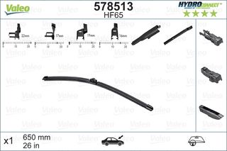 Μάκτρο καθαριστήρα VALEO 578513 για Mercedes-Benz E-Class W211 4000cc D 314ps 2006-2008 OM 629.910 4L1955425B 4M1998002 8V1955425 8V1998002B 61612147361 61612163749 61612183576 61612209047 61612358552