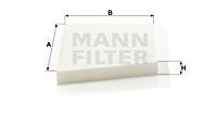 Φίλτρο, αέρας εσωτερικού χώρου MANN-FILTER CU3461 για Mercedes-Benz C-Class W203 2200cc C200 CDI 116ps 2000-2003 OM 611.962 2038300118 A2038300118