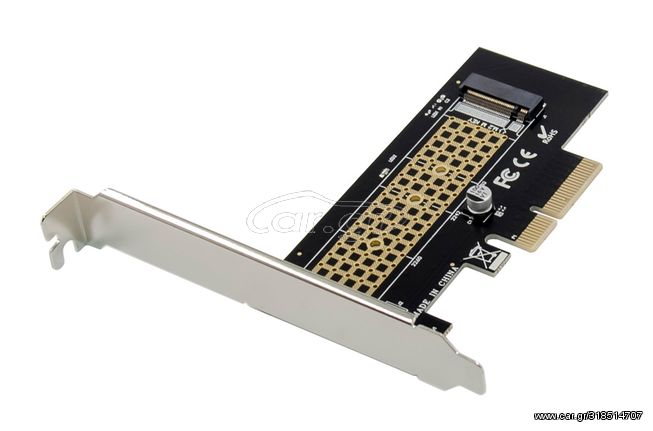 POWERTECH κάρτα επέκτασης 4x PCIe σε M.2 M Key NVMe ST534