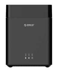 ORICO εξωτερική θήκη για 2x 3.5" HDD DS200U3, USB3.0, 5Gbps, 20TB, μαύρη
