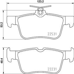 Σετ τακάκια, δισκόφρενα FORD 2379248