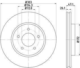 Δισκόπλακα FORD 4668070