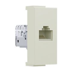 Πρίζα MODYS δικτύου μονή ιβουάρ ενός στοιχείου RJ45 CAT.5E χωρίς θωράκιση IP20