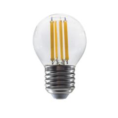 Λάμπα LED Filament 6W E27 θερμό λευκό φως 2700K 760lm G45 ντιμαριζόμενη με διάφανο κάλυμμα